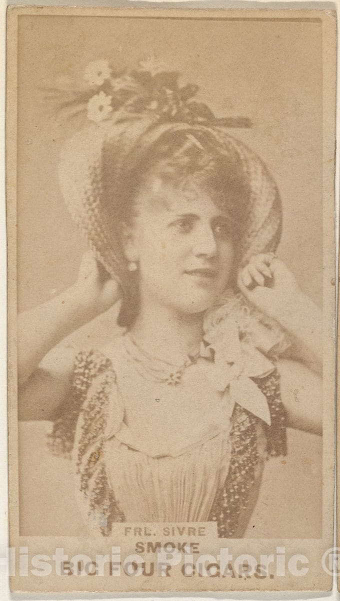 Photo Print : Fraulein Sivre, from The Actresses Series (N669) Promoting Big Four Cigars : Vintage Wall Art
