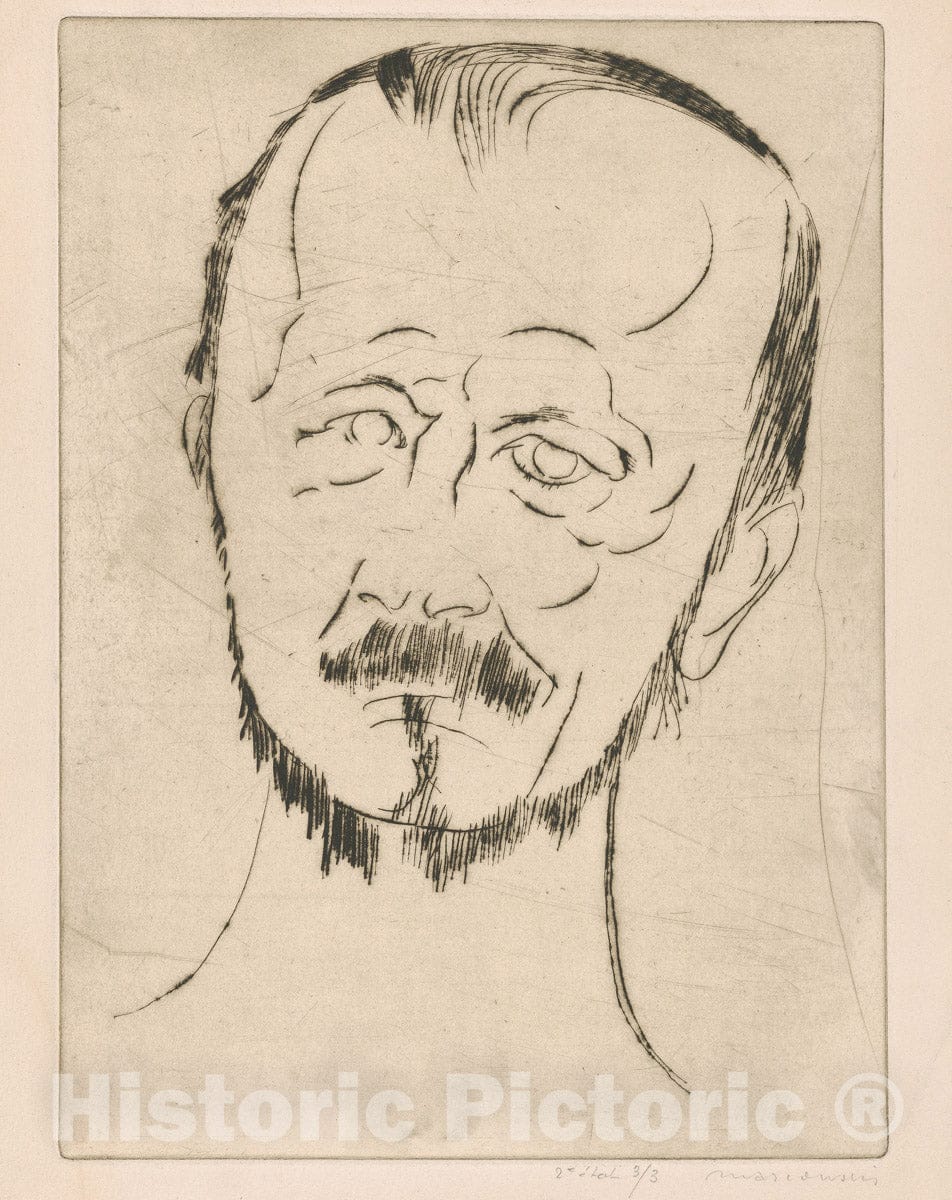 Art Print : Louis Marcoussis - Gérard de Nerval : Vintage Wall Art