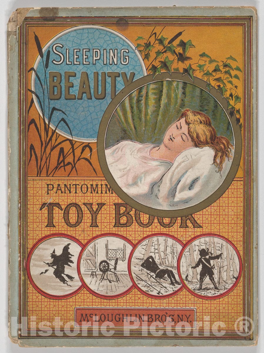 Art Print : Mcloughlin Brothers - Sleeping Beauty : Vintage Wall Art