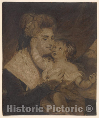 Art Print : Charles Howard Hodges - Lady Dashwood and Her Son : Vintage Wall Art