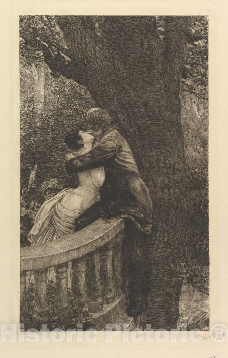 Art Print : Max Klinger - in The Park (from The Series A Love) : Vintage Wall Art