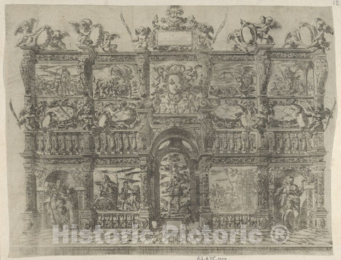 Art Print : Thomas de Berton - Loose Plate from, La Voye de Laict ou le Chemin des Heros à l'entrée de Louis XIV en la Cité d'Avignon le 16 Novembre 1622 : Vintage Wall Art