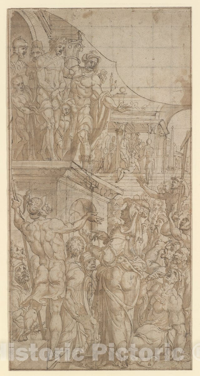 Art Print : Maarten Van Heemskerck - ECCE Homo : Vintage Wall Art