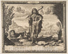 Art Print : Abraham Bosse, Louis XIII as Hercules - Vintage Wall Art