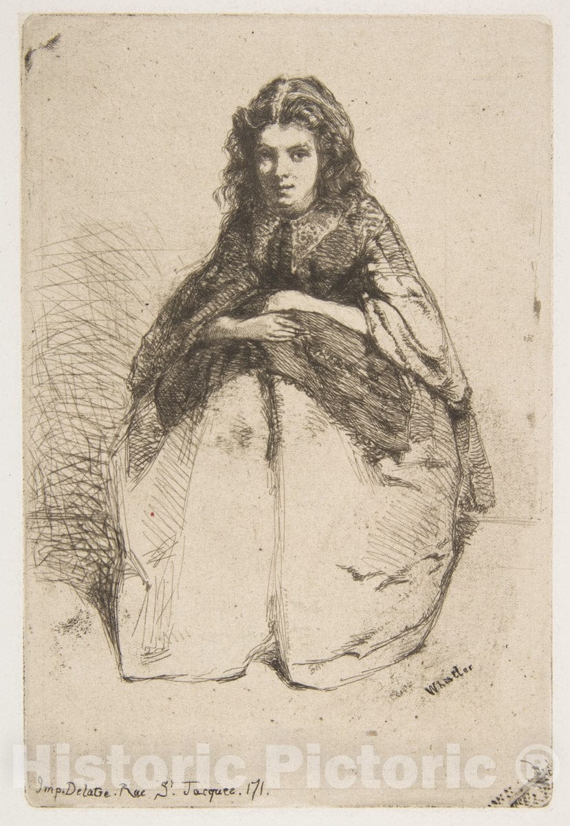 Art Print : James McNeill Whistler - Fumette 2 : Vintage Wall Art