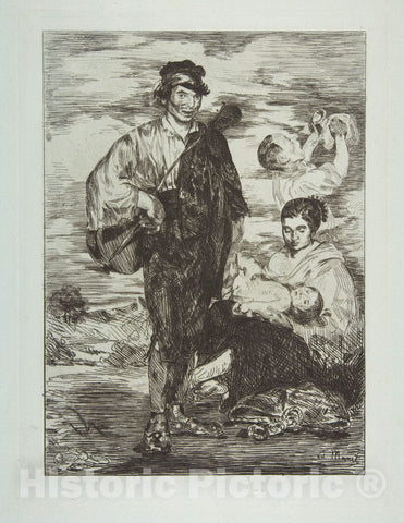 Art Print : Édouard Manet - The Gypsies (Les Gitanos) : Vintage Wall Art