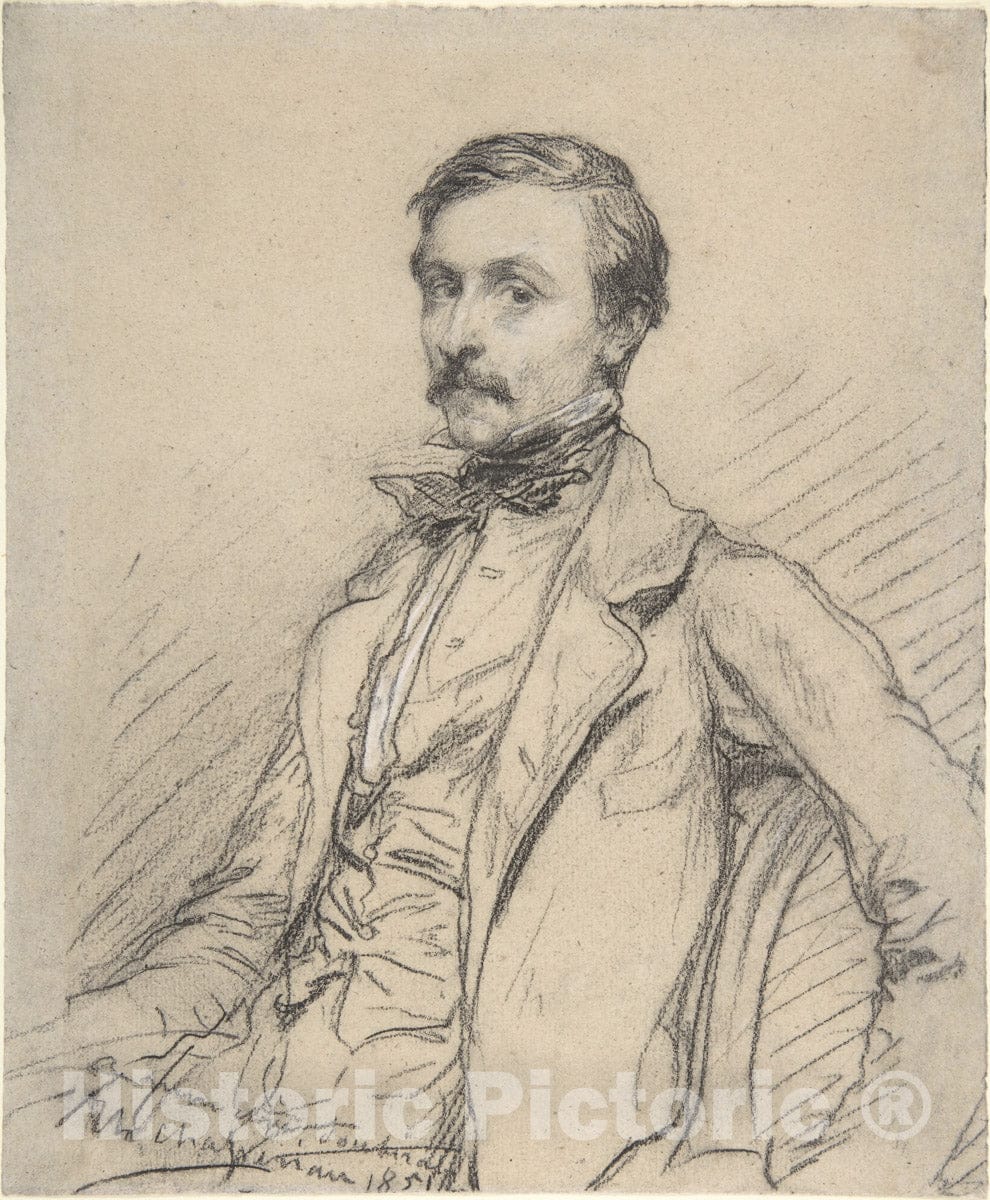 Art Print : Théodore Chassériau - Ernest Chassériau (?) : Vintage Wall Art