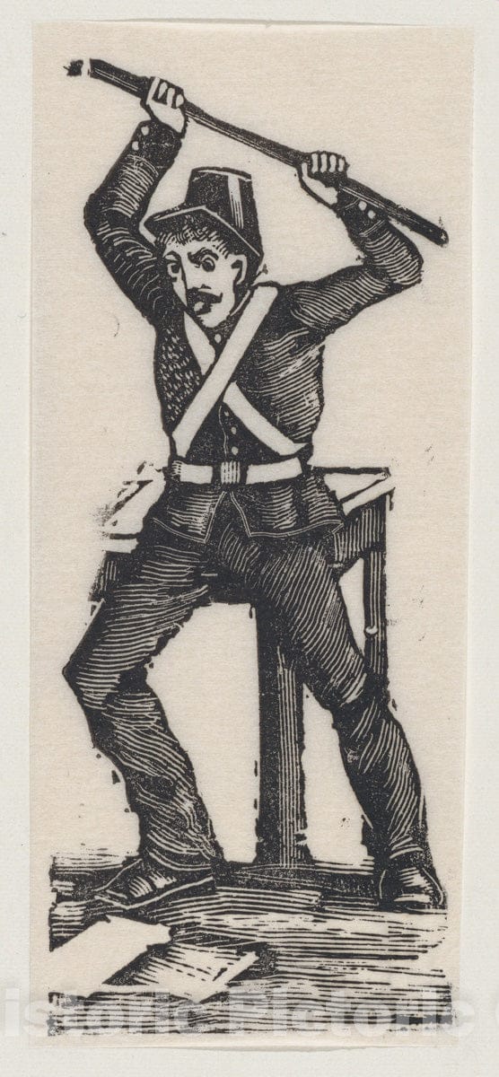 Art Print : José Guadalupe Posada - Federal Soldier : Vintage Wall Art
