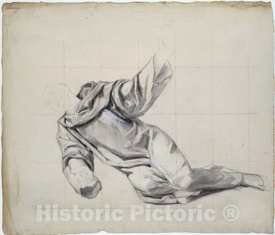 Art Print : Eugène Leygue - Falling Man : Vintage Wall Art