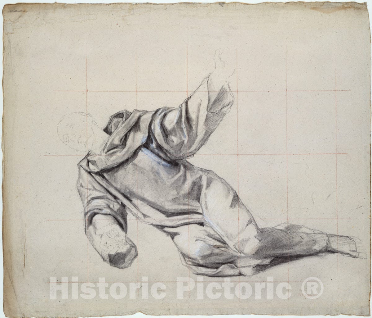 Art Print : Eugène Leygue - Falling Man : Vintage Wall Art