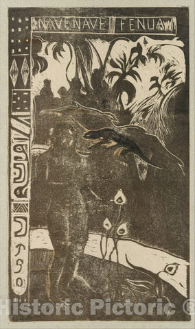 Art Print : Paul Gauguin - Delightful Land 1 : Vintage Wall Art