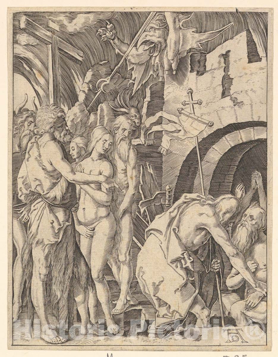 Art Print : Albrecht Dürer - Engraved Copies of The Little Passion 1 : Vintage Wall Art