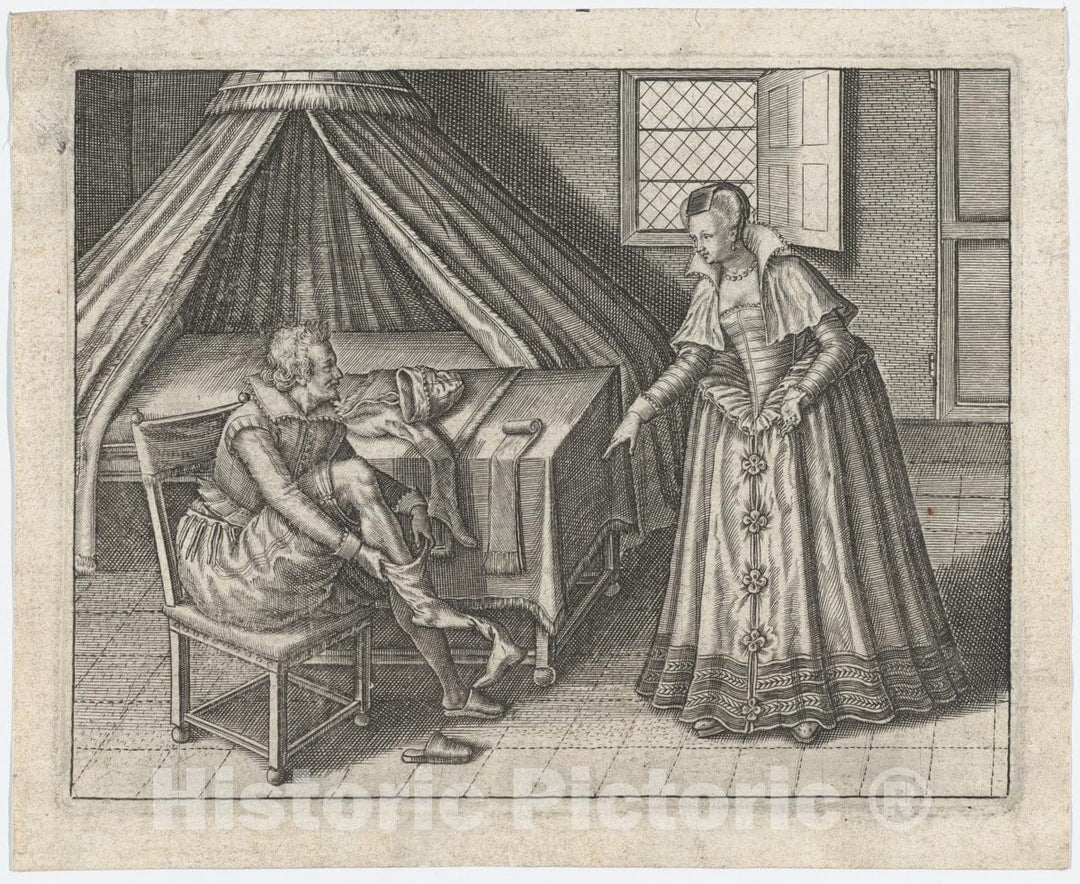 Art Print : Jan Van Haelbeeck - Enigmes Joyeuses Pour les Bons Esprits, Plate 2 : Vintage Wall Art