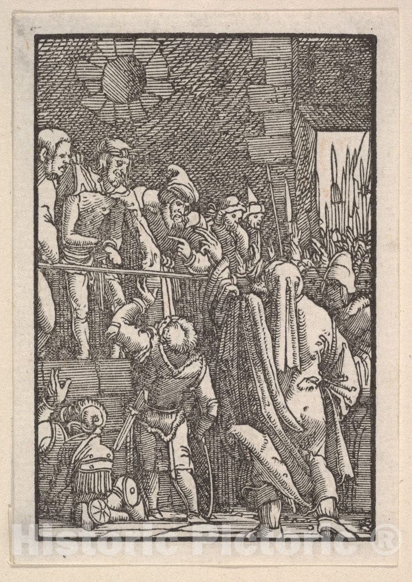 Art Print : Albrecht Altdorfer - ECCE Homo, from The Fall and Salvation of Mankind Through The Life and Passion of Christ : Vintage Wall Art