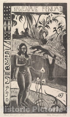 Art Print : Paul Gauguin - Delightful Land 2 : Vintage Wall Art
