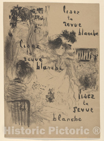 Art Print : Édouard Vuillard - Lisez la Revue Blanche : Vintage Wall Art