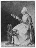 Art Print : François Bonvin - A Woman Spinning Flax : Vintage Wall Art