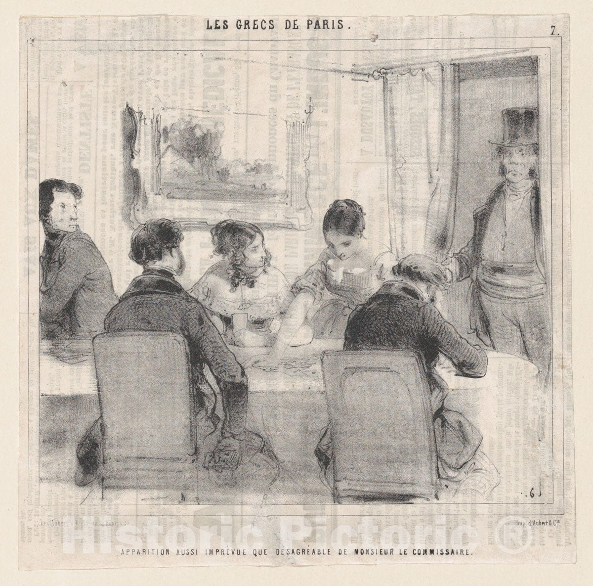 Art Print : Edouard de Beaumont - The Greeks of Paris : Vintage Wall Art