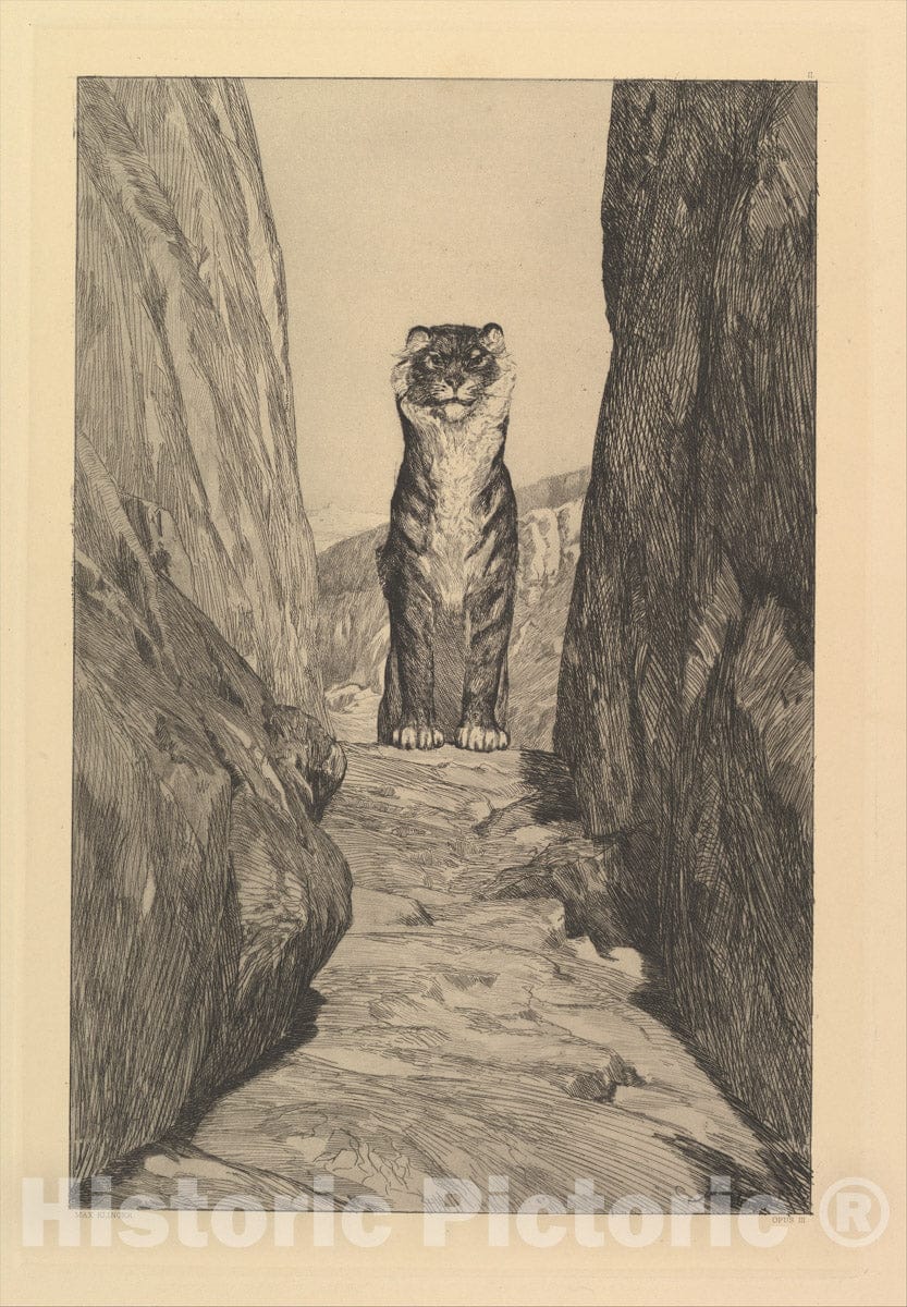 Art Print : Max Klinger - Erste Zukunft from Eva und die Zukunft (Rad.-Werk III) : Vintage Wall Art