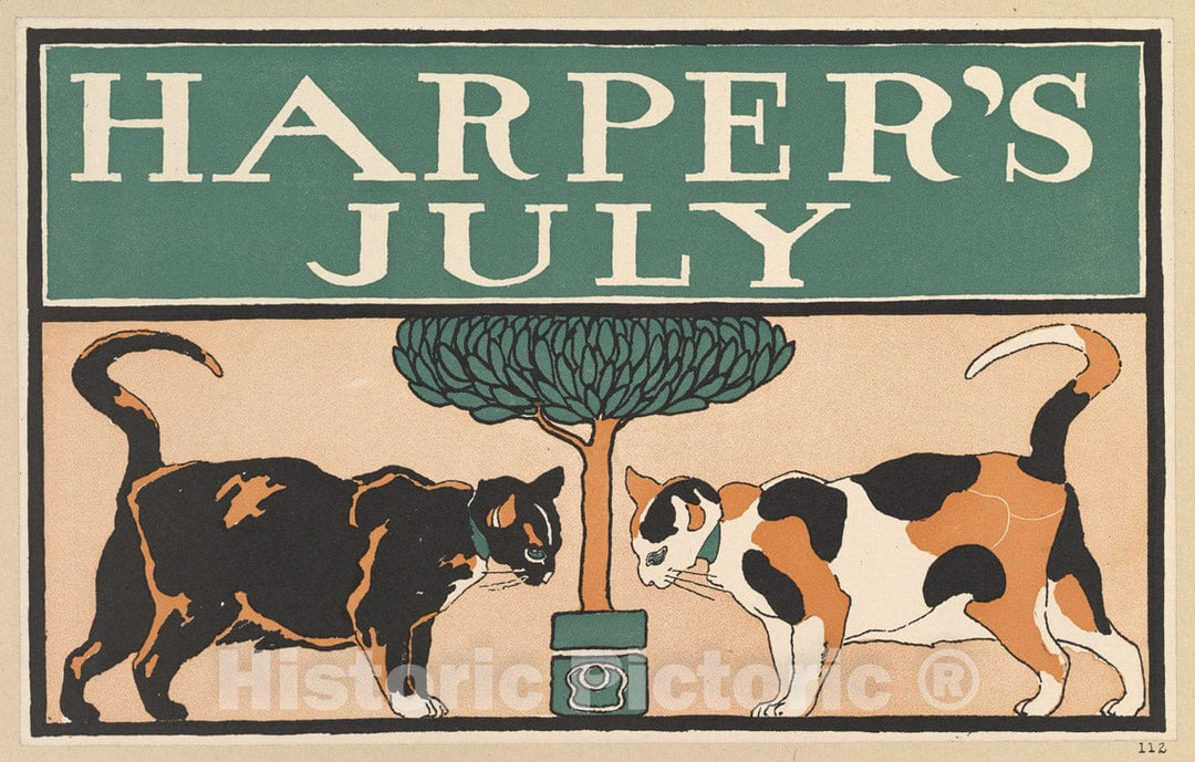 Art Print : Edward Penfield - Harper's, July : Vintage Wall Art
