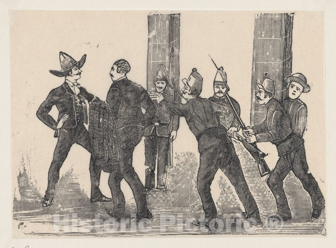 Art Print : José Guadalupe Posada - Execution of Jesus Bruno Martinez : Vintage Wall Art