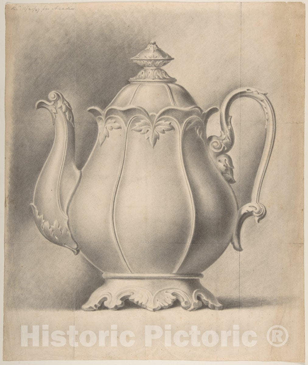 Art Print : Designed by Haviland & Co. - Factory Design Book of French Porcelain : Vintage Wall Art