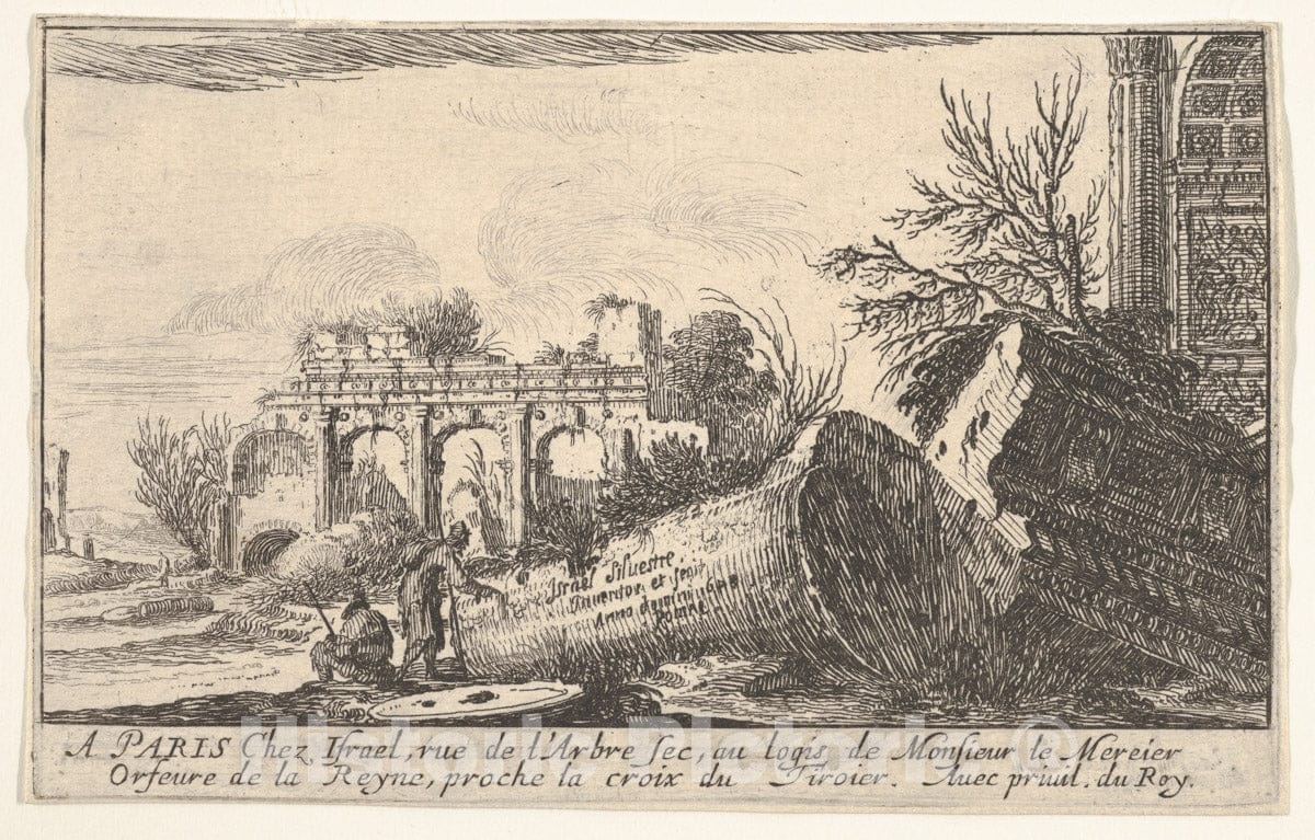 Art Print : Frontispiece - Artist: Israel Silvestre - Created: 1645 : Vintage Wall Art