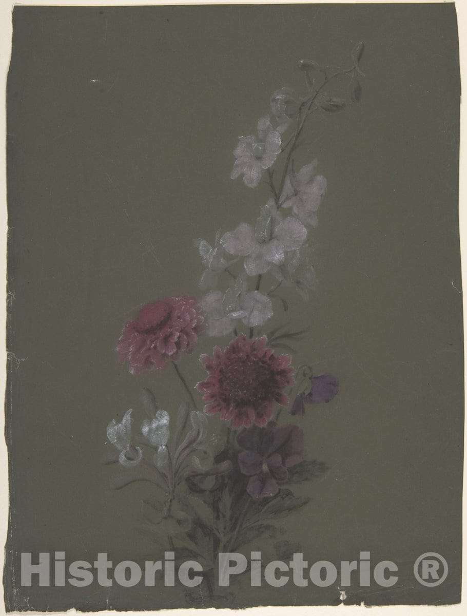 Art Print : Antoine Berjon - Floral Design 1 : Vintage Wall Art