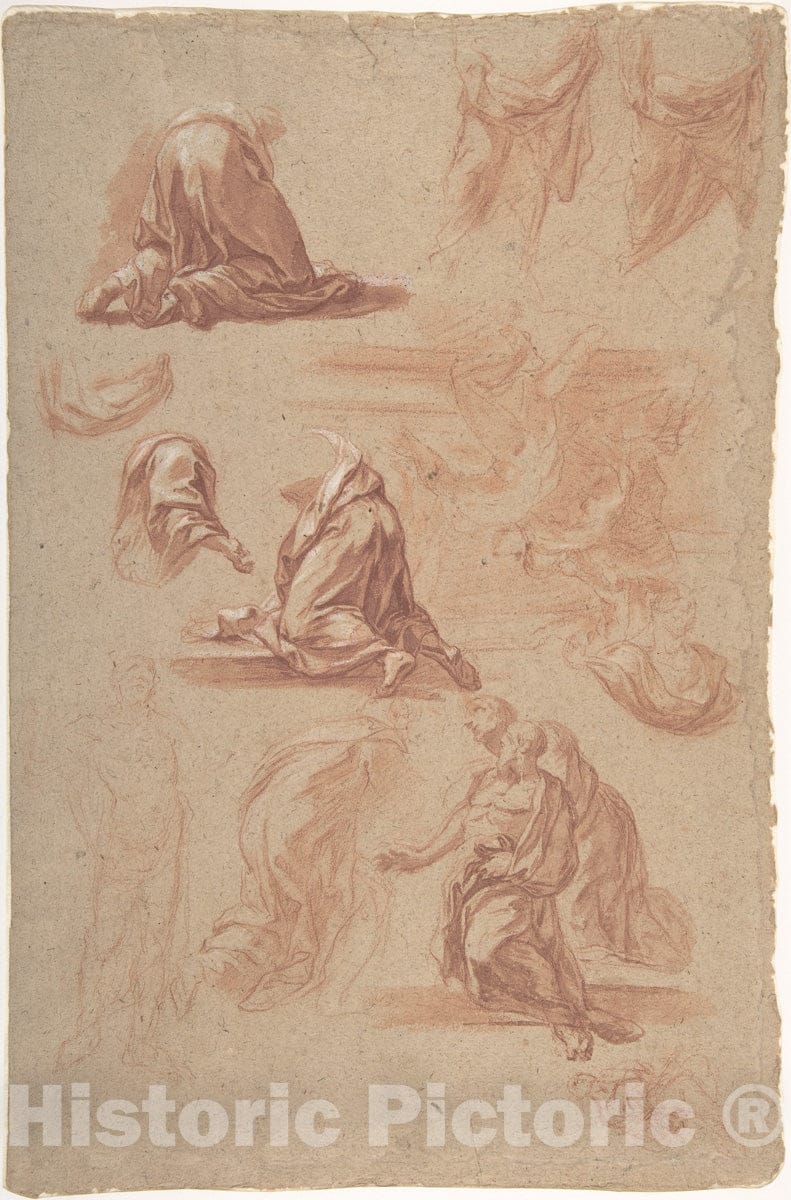 Art Print : Marco Benefial - Figural Studies : Vintage Wall Art