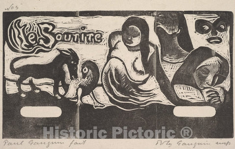 Art Print : Paul Gauguin - Le Sourire : Vintage Wall Art