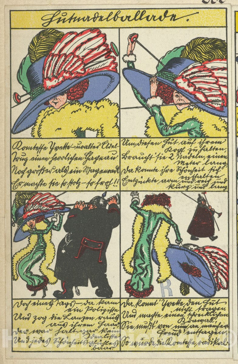 Art Print : Moriz Jung - Hatpin Ballad (Hutnadelballade) : Vintage Wall Art