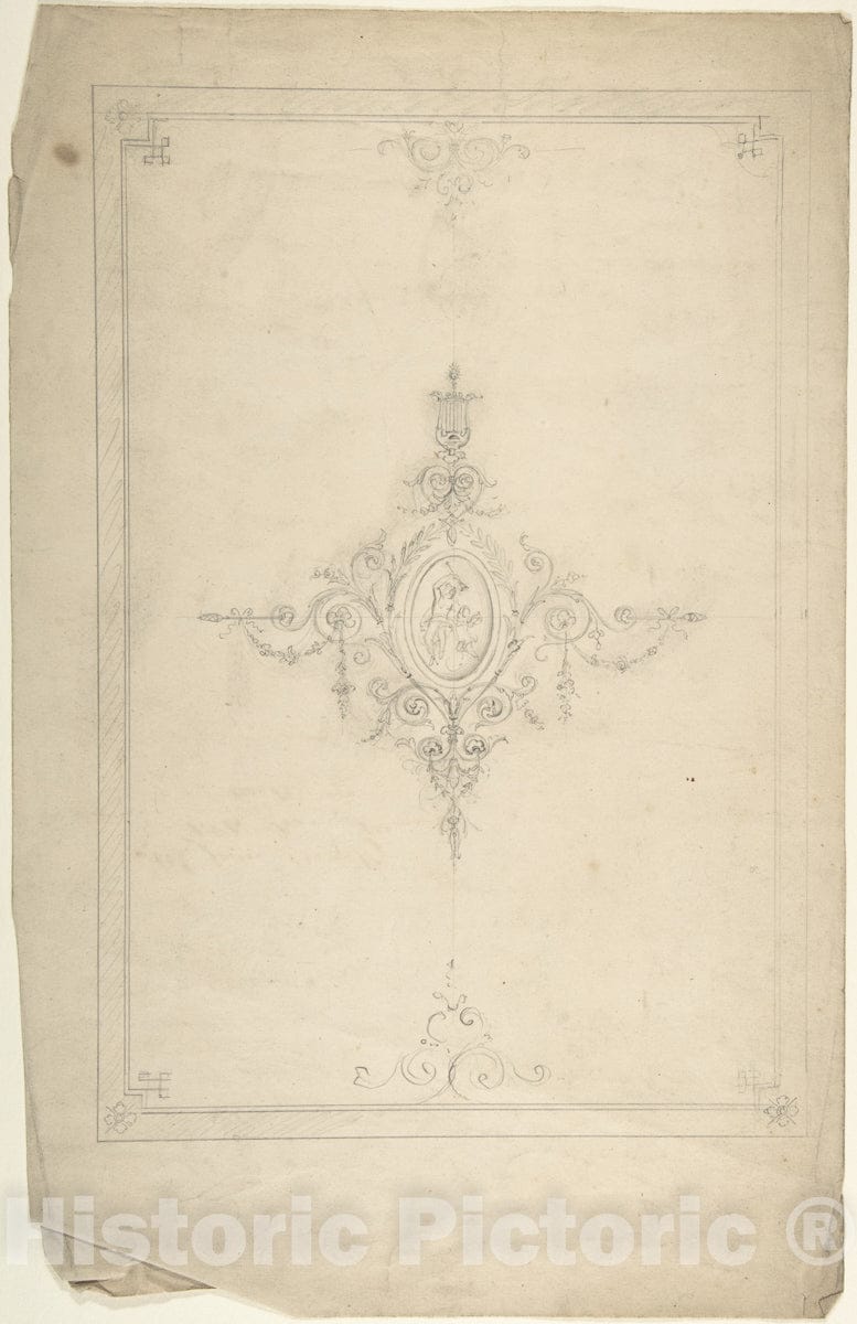 British, 19th Century - Ceiling Design 2 – Historic Pictoric