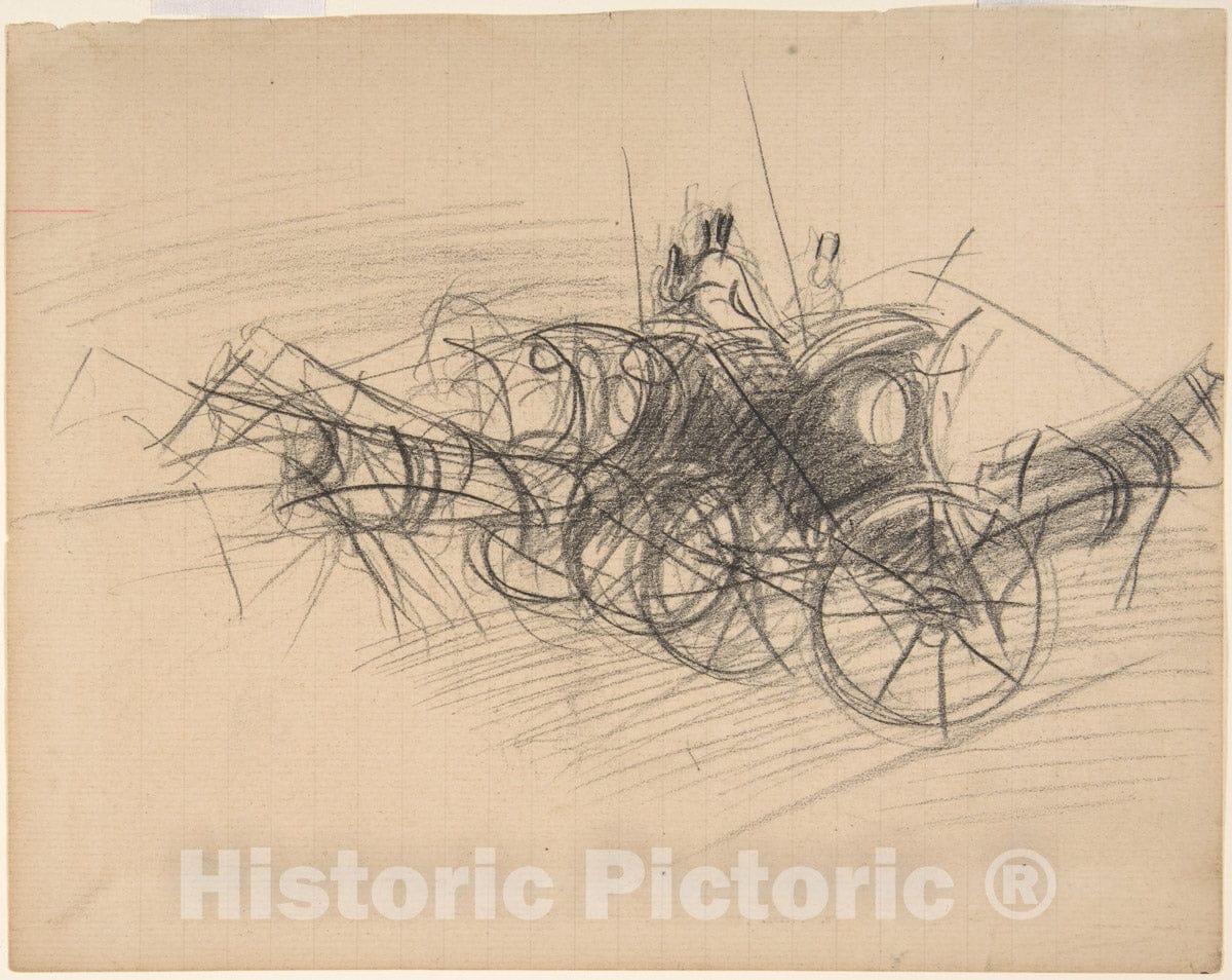 Art Print : Giovanni Boldini - Hansom Cabs, New York : Vintage Wall Art