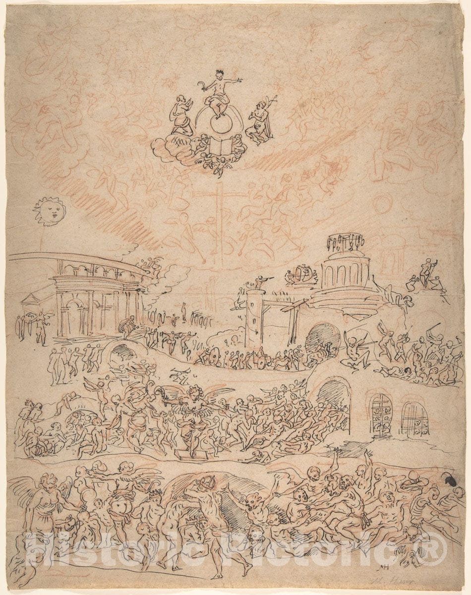 Art Print : Michael Herr - The Last Judgment 2 : Vintage Wall Art