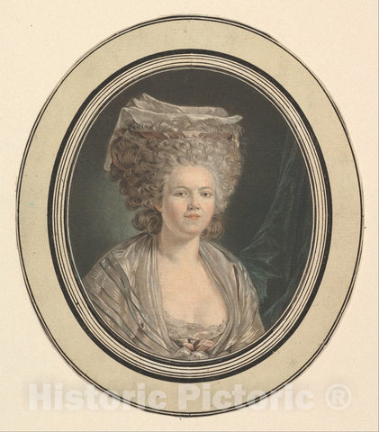 Art Print : Jean François Janinet - Mademoiselle Rose Bertin, Dressmaker to Marie-Antoinette : Vintage Wall Art