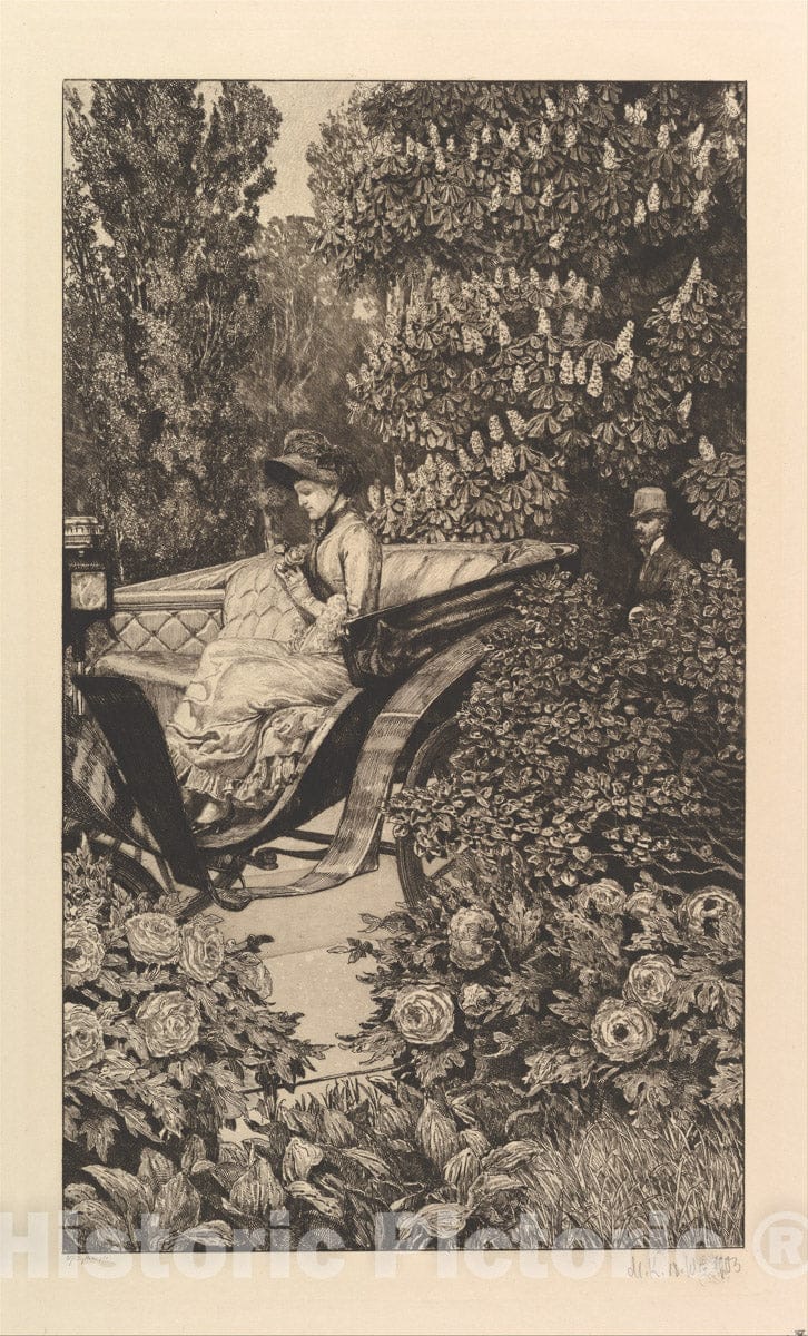 Art Print : Max Klinger - First Encounter (from The Series A Love) : Vintage Wall Art