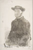 Art Print : Edgar Degas - Self-Portrait 1 v.2 : Vintage Wall Art