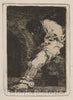 Art Print : Goya - If he is Guilty, let him die Quickly (Si ES delinquente qe. muera Presto) : Vintage Wall Art