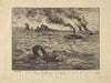 Art Print : Charles-François Daubigny - The Steam Boats : Vintage Wall Art