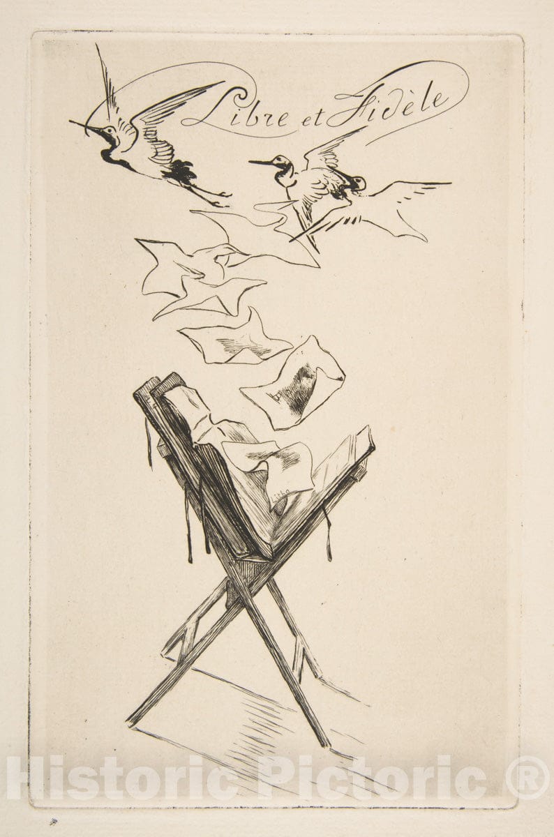 Art Print : Frontispiece for Catalogue - Artist: Philippe Burty - Created: 1878 2 : Vintage Wall Art