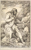 Art Print : Etched and published by John Hamilton Mortimer - Salvator Rosa (from Fifteen Etchings Dedicated to Sir Joshua Reynolds) : Vintage Wall Art