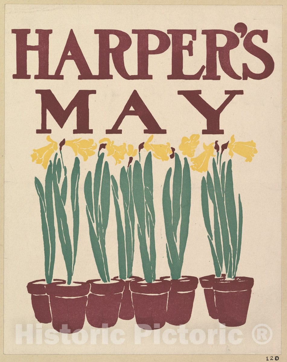 Art Print : Edward Penfield - Harper's: May 1 : Vintage Wall Art