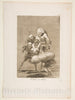 Art Print : Goya - Plate 77 from 'Los Caprichos':What one Does to Another (Unos á otros.) : Vintage Wall Art