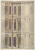 Art Print : Jules-Edmond-Charles Lachaise - Designs for Three windowed storeys : Vintage Wall Art