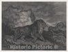 Art Print : Jules Laurens - Lion and Serpent : Vintage Wall Art