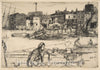 Art Print : James McNeill Whistler - Black Lion Wharf 2 : Vintage Wall Art