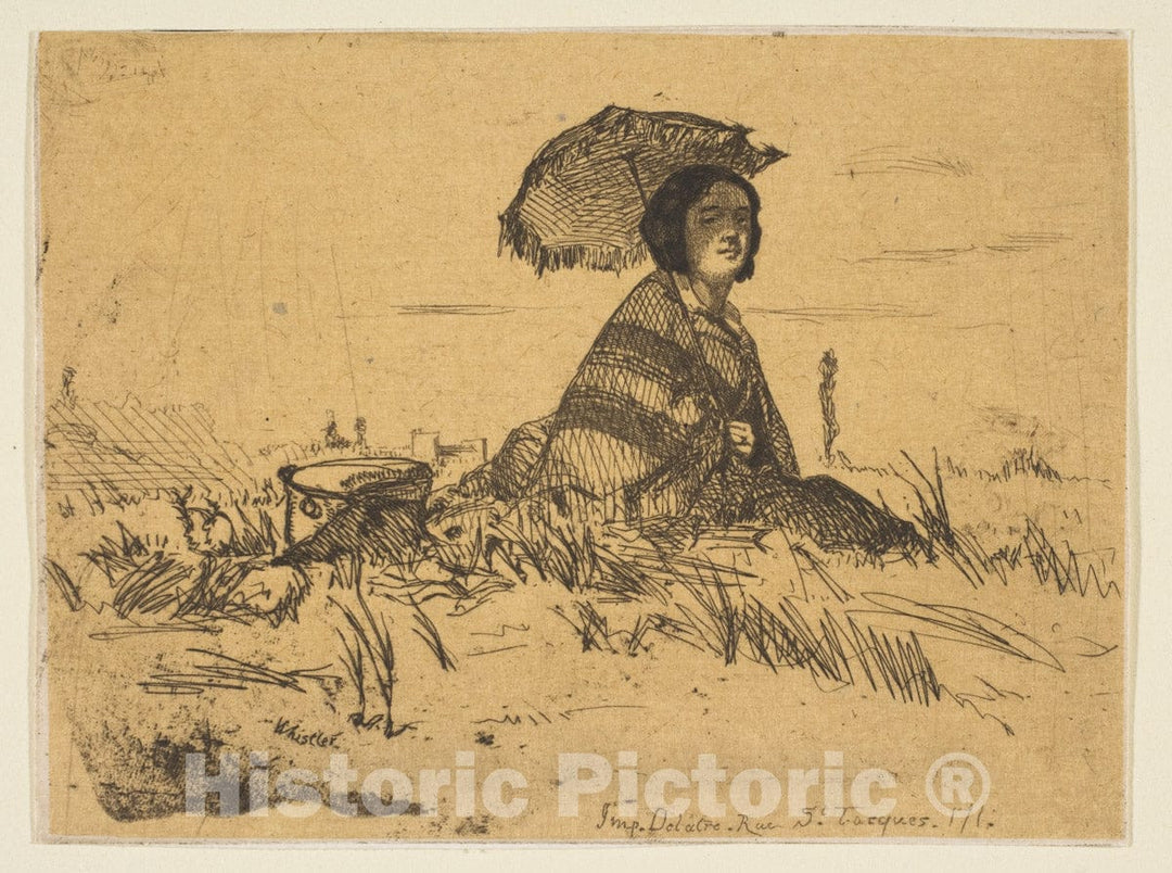 Art Print : James McNeill Whistler - En Plein Soleil 2 : Vintage Wall Art