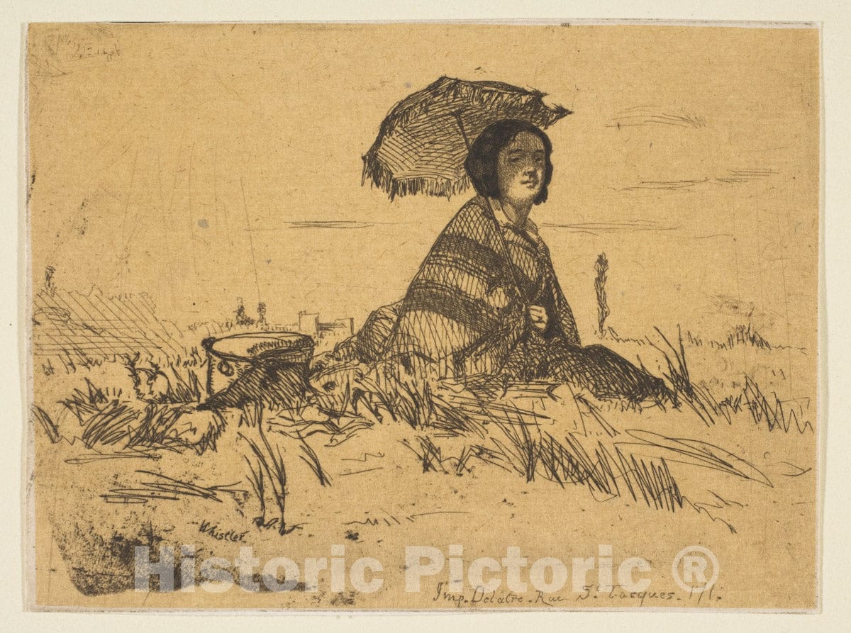 Art Print : James McNeill Whistler - En Plein Soleil 2 : Vintage Wall Art