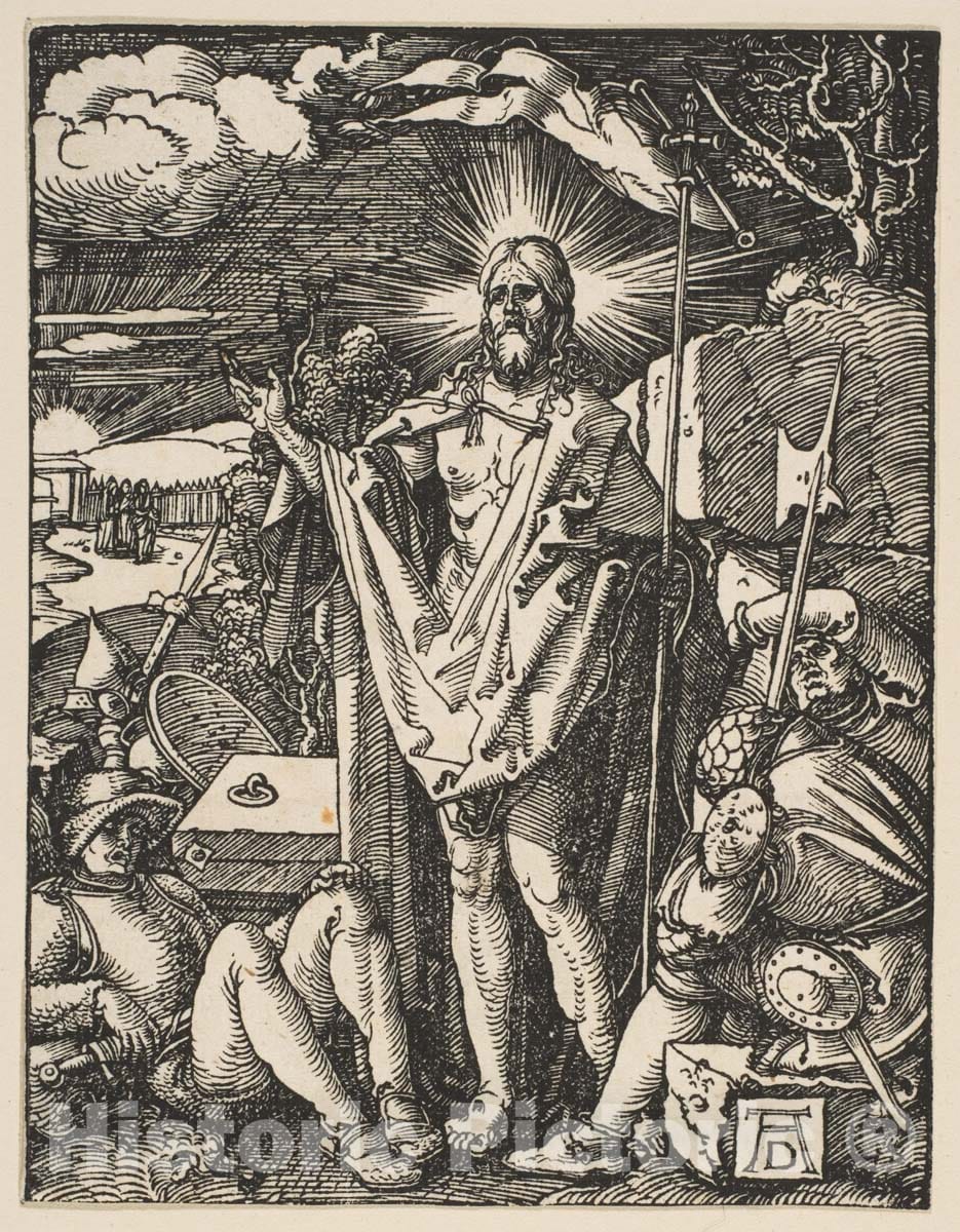 Art Print : Albrecht Dürer - The Resurrection, from The Little Passion : Vintage Wall Art