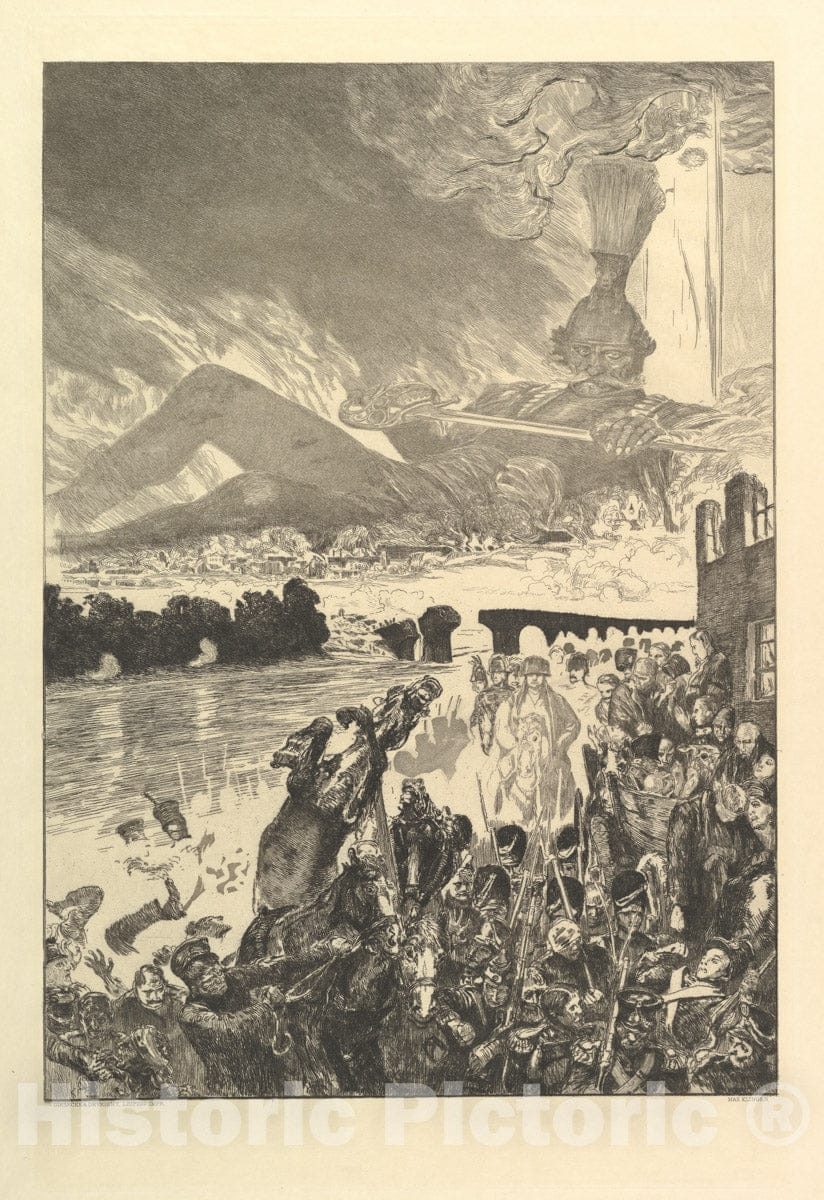 Art Print : Max Klinger - Krieg, from The Series Vom Tode Zweiter Teil : Vintage Wall Art